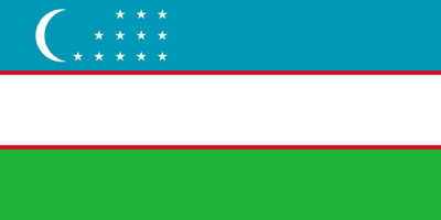 Üzbegisztán - Oʻzbekiston Respublikasi (sárga) - Nemzeti Vágta