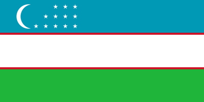 Üzbegisztán - Oʻzbekiston Respublikasi (sárga) - Nemzeti Vágta
